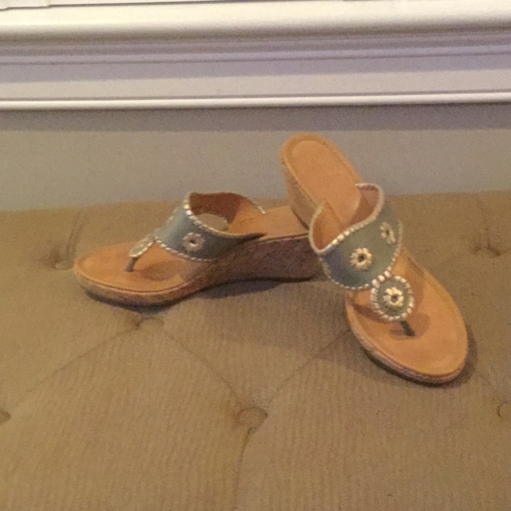 Never been worn Jack Rogers cork wedge sandals